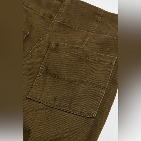 H&M Cargo Pants | Dark Khaki Green | Size 2 - Picture 2 of 4